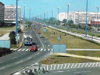 Dubrovačka avenija oko 1980. godine, tada Aleja Borisa Kidriča